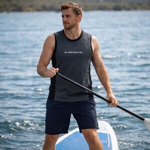 Men's Grey Hydroskin Vest Kayaking Canoeing and Rafting Warmth and Protection XL